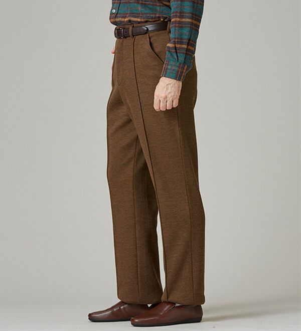 「【３本組】お父さんの暖か裏ベロアパンツ（メンズフルレングスパンツ）」｜詳細画像