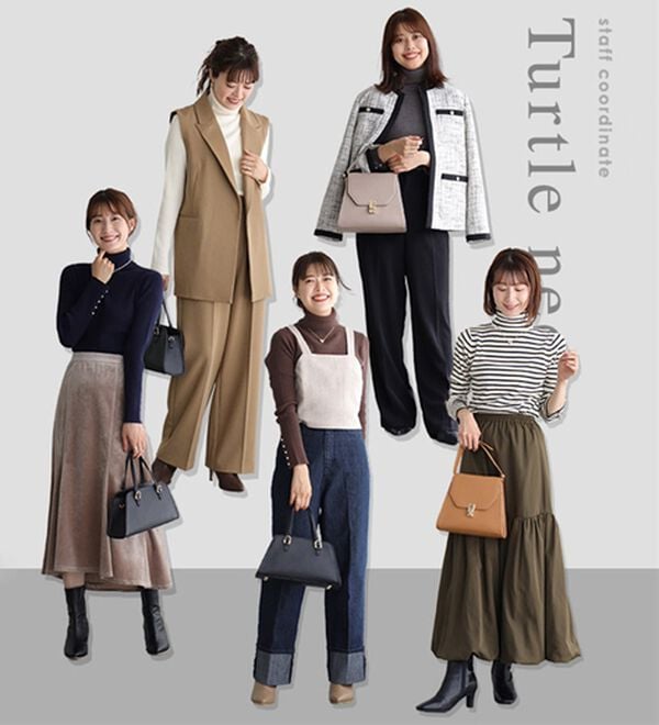 Pierrot（ピエロ）の「【選べるネック】もっちり袖パールニット（ニット・セーター）」｜詳細画像