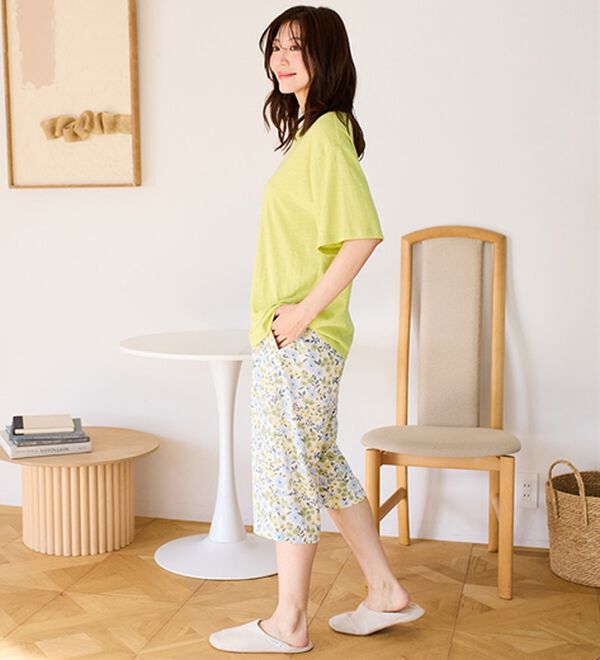 LAVIENNE（ラヴィエンヌ）の「ゆる涼カットソールームウェア（パジャマ・ルームウェア）」｜詳細画像