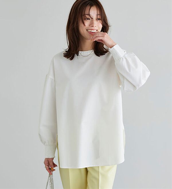 Pierrot（ピエロ）の「２ｗａｙパールボタンブラウス（ブラウス）」｜詳細画像