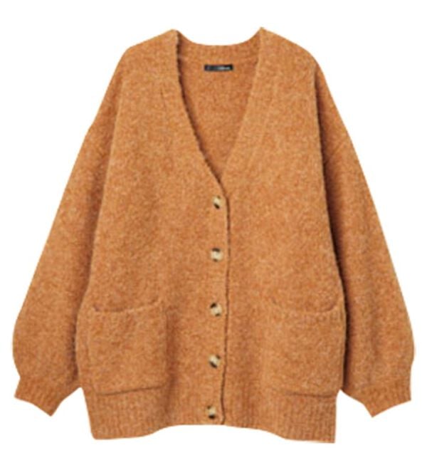 RANAN（ラナン）の「カラーオーバーカーディガン（ニットカーディガン）」｜詳細画像