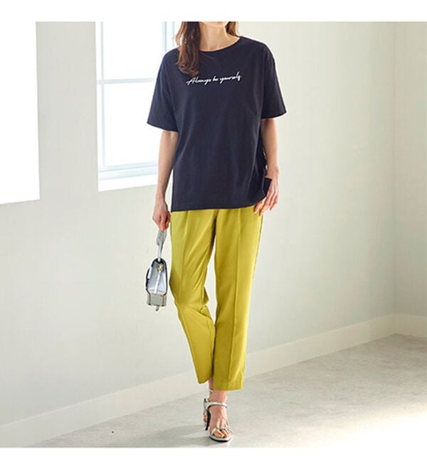 BELLUNA（ベルーナ）の「汗ジミ対策！綿混プリントＴシャツ（Tシャツ）」｜詳細画像
