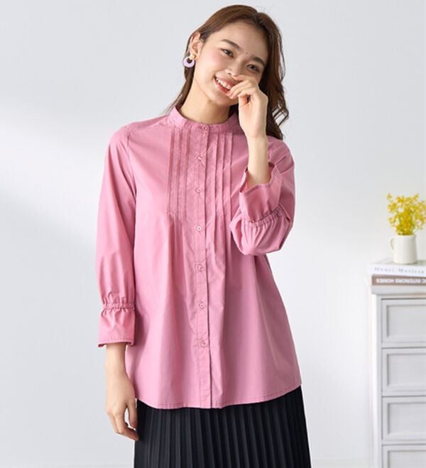 BELLUNA（ベルーナ）の「綿混素材春色ブラウス（ブラウス）」｜詳細画像