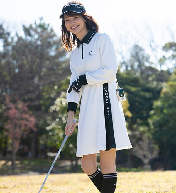 BELLUNA（ベルーナ）の「【三枝こころコラボ】衿付配色切替プリーツワンピース（その他ワンピース）」｜詳細画像