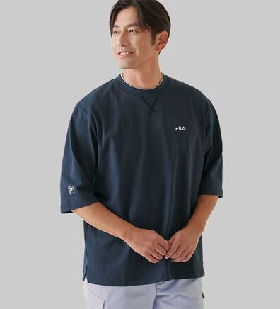 「＜フィラ＞綿１００％　キシリトール加工５分袖Ｔシャツ（メンズシャツ）」