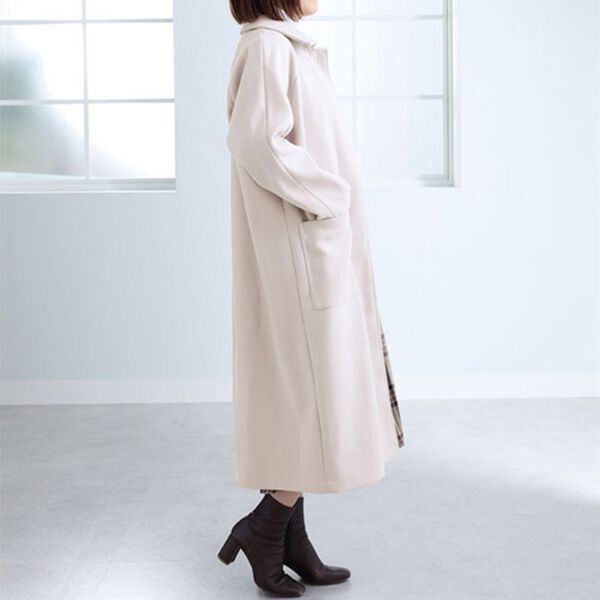 BELLUNA（ベルーナ）の「ウール調ステンカラーロングコート（ロングコート）」｜詳細画像
