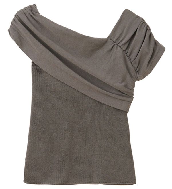 GeeRA（ジーラ）の「ドレープデザイン２ＷＡＹネックニット（ニット・セーター）」｜詳細画像