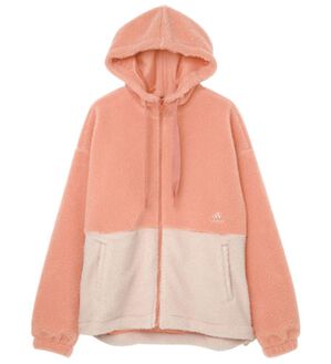 RANAN（ラナン）の「＜ａｄｉｄａｓ＞ボアジャケット（ブルゾン）」｜ピンク