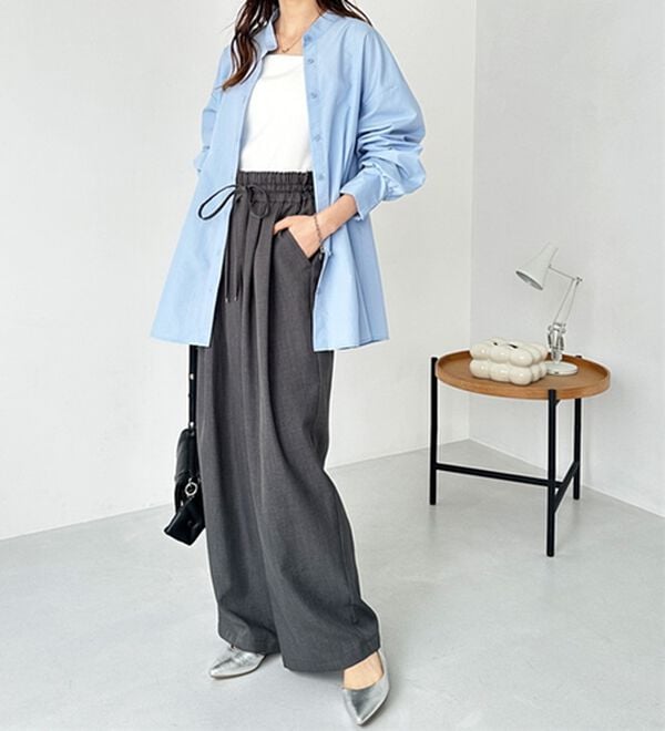 GeeRA（ジーラ）の「【体型カバー】上品なのにラクちんワイドパンツ（フルレングスパンツ）」｜詳細画像