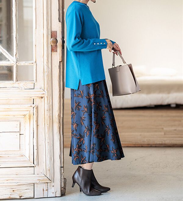 BELLUNA（ベルーナ）の「もちもち袖ボタンニットプルオーバー（ニット・セーター）」｜詳細画像