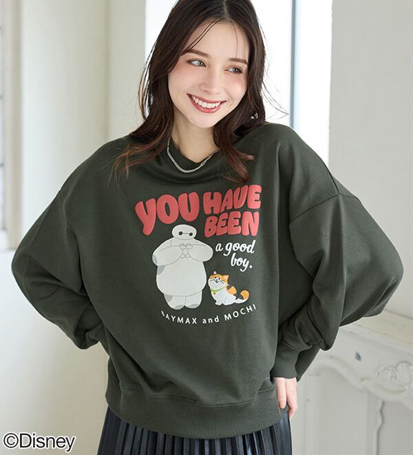 BELLUNA（ベルーナ）の「＜Ｄｉｓｎｅｙ＞【ベイマックス】部分発泡プリント裏毛ゆったりトレーナー（トレーナー・スウェット）」｜詳細画像
