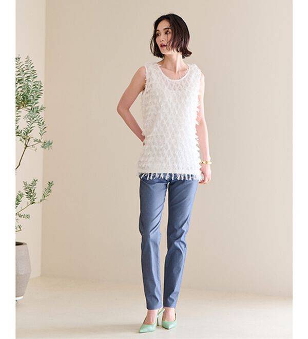 RANAN（ラナン）の「カットジャカードブラウス（ブラウス）」｜詳細画像