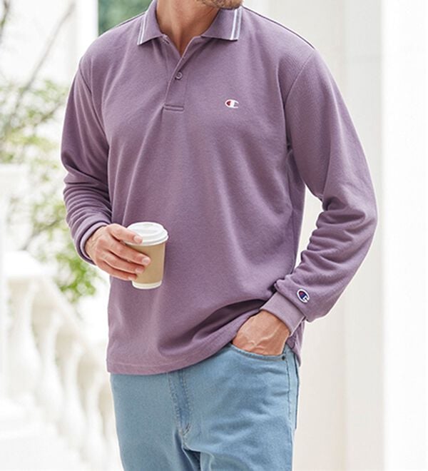 「＜チャンピオン＞鹿の子デザインポロシャツ（メンズポロシャツ）」｜詳細画像