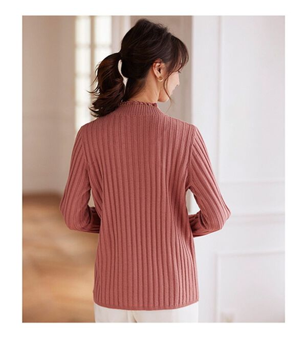 BELLUNA（ベルーナ）の「ウール入りウォッシャブルセーター（ニット・セーター）」｜詳細画像