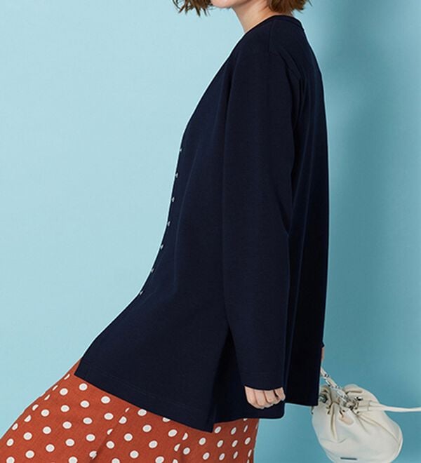 BELLUNA（ベルーナ）の「時短コーデ！ダンボール素材ロングカーデアンサンブル（アンサンブル）」｜詳細画像