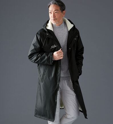 「＜フィラ＞ハイブリッドダウン裏ボアコート（メンズコート）」