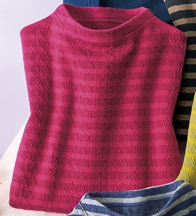 ルフラン（ルフラン）の「あったか裏起毛ジャカード柄プルオーバー（カットソー）」