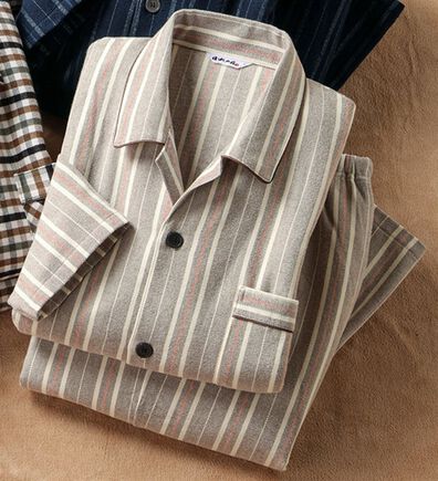 「日本製ふっくらあたたか綿毛布パジャマ（メンズルームウェア）」