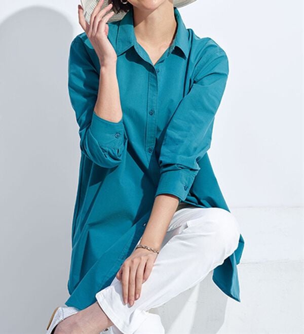 BELLUNA（ベルーナ）の「＜ＳＯＬＯＴＥＸ（Ｒ）＞ストレッチビッグシャツ（シャツ）」｜詳細画像