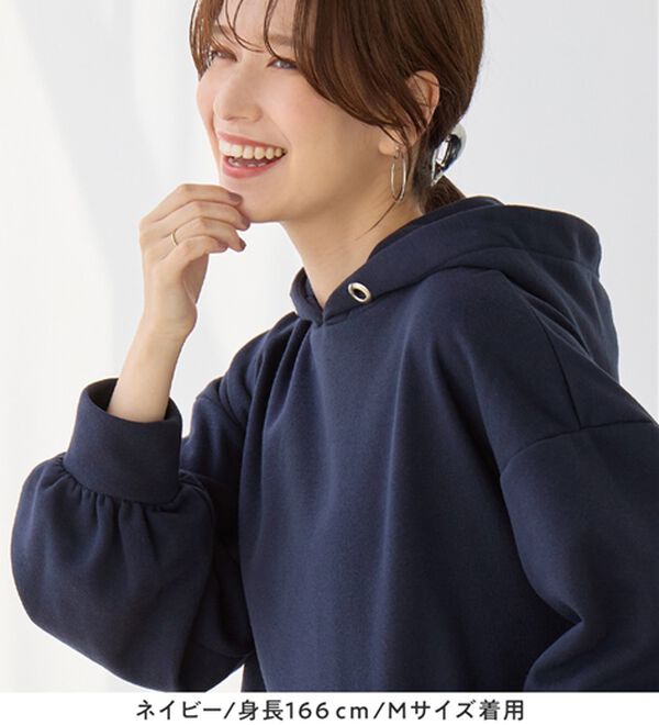 Viola e Viola（ヴィオラ エ ヴィオラ）の「【毛玉になりにくい】ふんわり柔らか裏起毛パーカー（パーカー）」｜詳細画像