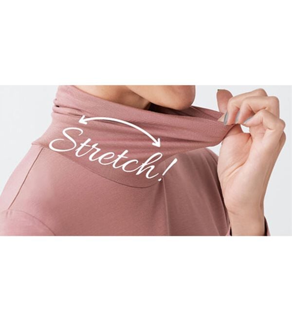 BELLUNA（ベルーナ）の「なめらかテンセル（ＴＭ）繊維ストレッチプルオーバー（カットソー）」｜詳細画像