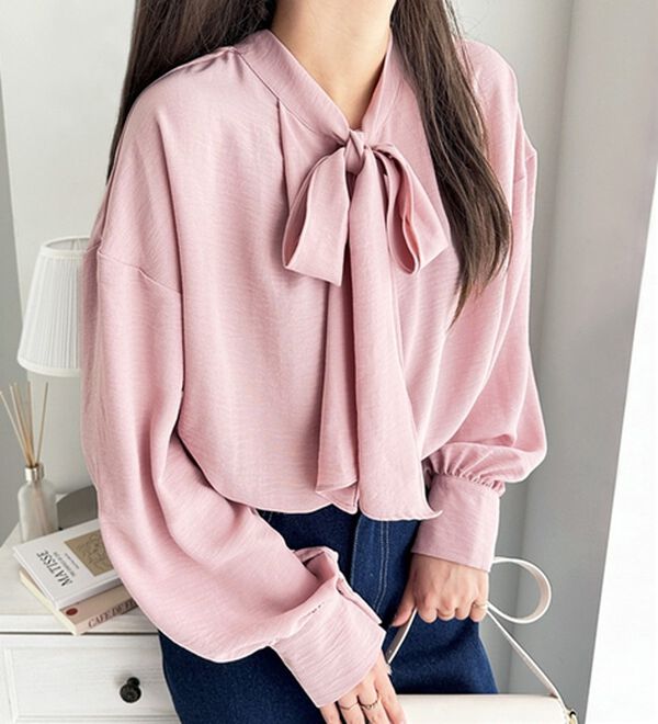 GeeRA（ジーラ）の「前後２ｗａｙボウタイブラウス（ブラウス）」｜詳細画像