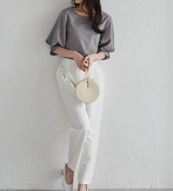 RANAN（ラナン）の「【ひんやり】袖タックデザインきれい見えブラウス（ブラウス）」｜詳細画像