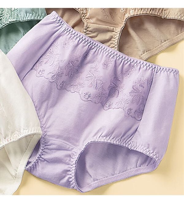 LAVIENNE（ラヴィエンヌ）の「綿９５％のすっぽり華やかショーツ　単品（ショーツ）」｜詳細画像