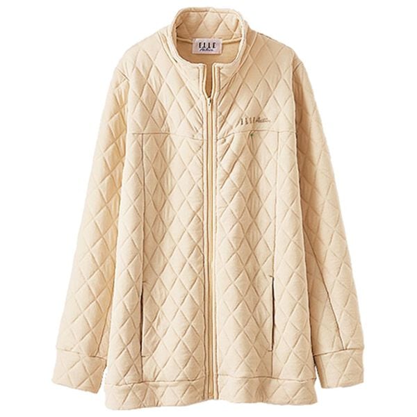 BELLUNA（ベルーナ）の「＜ＥＬＬＥ　Ａｃｔｉｖｅ＞ダイヤ柄ジャカードキルトブルゾン（ブルゾン）」｜詳細画像