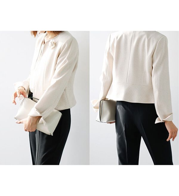 GeeRA（ジーラ）の「【入卒式/セレモニー】ツイード着回し５点セットスーツ　２ジャケット＆パンツ＆ワンピ（その他スーツ）」｜詳細画像