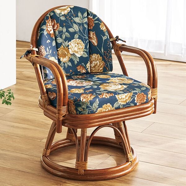 「高さが選べるお買い得籐回転座椅子（椅子・チェア・スツール）」｜詳細画像