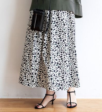 RANAN（ラナン）の「アニマル柄フレアースカート（ロングスカート）」