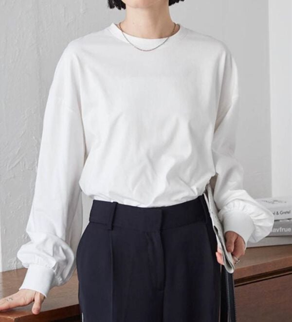 RANAN（ラナン）の「多機能ベーシックオーバーサイズ長袖Tシャツ（Tシャツ）」｜詳細画像