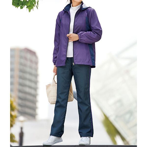 BELLUNA（ベルーナ）の「はっ水機能付！裏トリコット配色パンツ（フルレングスパンツ）」｜詳細画像