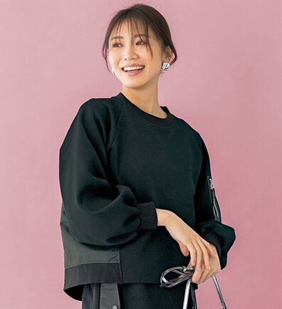 BELLUNA（ベルーナ）の「【ＳＭＡＲＴ　ＥＣＯ　ＪＥＲＳＥＹ】異素材切替プルオーバー（カットソー）」