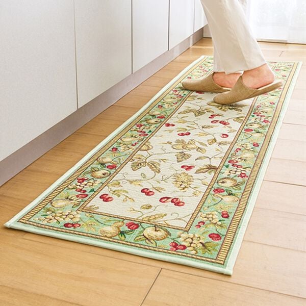 「はっ水ゴブラン織キッチンマット（キッチンマット）」｜フルーツ