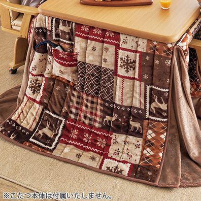 「極あったかダイニングこたつ布団（マット付）（こたつ布団）」