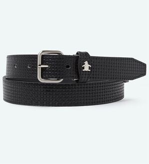 「＜マンシングウェア＞【ＳＴＡＮＤＡＲＤＣＯＬＬＥＣＴＩＯＮ】ＬＷＧ認証レザーベルト（メンズベルト）」｜ブラック