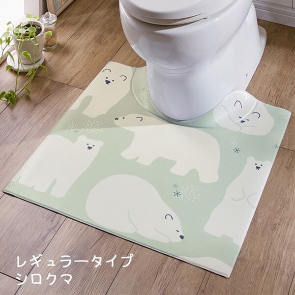 iellio（イエリオ）の「すき間にピタッ！ふけるＰＶＣトイレマット（トイレマット）」｜詳細画像