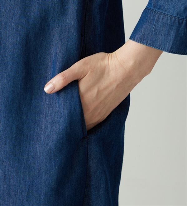 BELLUNA（ベルーナ）の「デニム素材華やか刺しゅうワンピース（その他ワンピース）」｜詳細画像