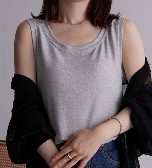 RANAN（ラナン）の「ひんやり！ラメタンクトップ（タンクトップ・キャミソール）」｜詳細画像