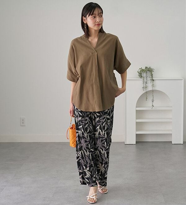 BELLUNA（ベルーナ）の「綿１００％楊柳素材ドルマンチュニック（チュニック）」｜詳細画像