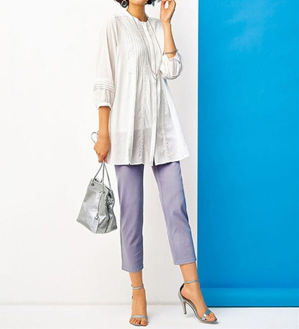 BELLUNA（ベルーナ）の「【再入荷】美ストレッチ素材アンクル丈レギンスパンツ（クロップドパンツ）」｜詳細画像