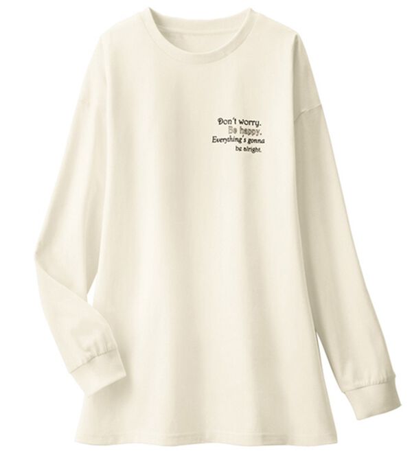 ルフラン（ルフラン）の「【４色組】ミニマル英字プルオーバー（カットソー）」｜詳細画像