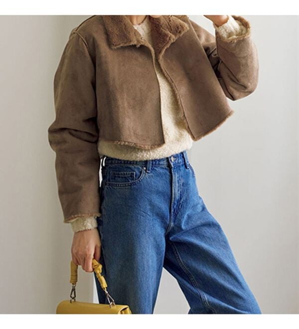 VINNO（ヴィノ）の「マルチウェイフェイクムートンファーコート（ロングコート）」｜詳細画像