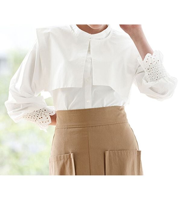 RANAN（ラナン）の「２ｗａｙ衿デザインブラウス（ブラウス）」｜詳細画像