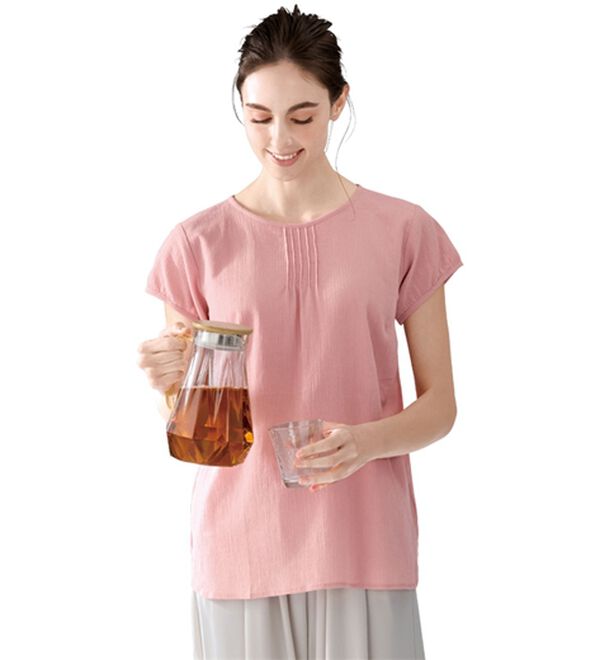 LAVIENNE（ラヴィエンヌ）の「【４色組】１枚でも透けにくい楊柳インナー（肌着・インナーウェア）」｜詳細画像