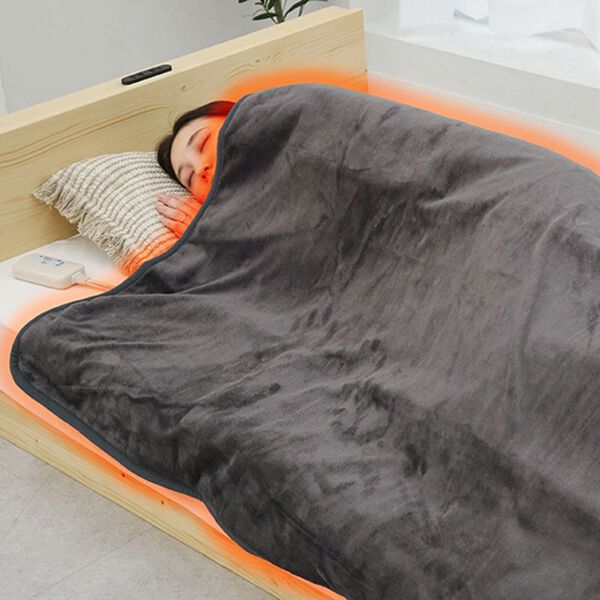 「洗えるフランネル電気毛布（毛布・ブランケット）」｜1