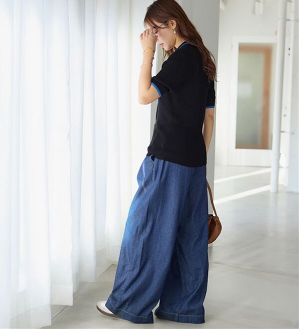 Viola e Viola（ヴィオラ エ ヴィオラ）の「アソートシアーリブニットポロシャツ（ポロシャツ）」｜詳細画像