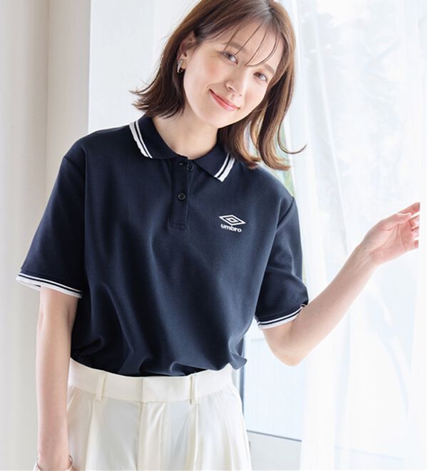 alotta（アロッタ）の「【アンブロ】　配色デザインポロシャツ（ポロシャツ）」｜詳細画像